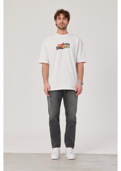 Apparel Baskılı Beyaz Tshirt