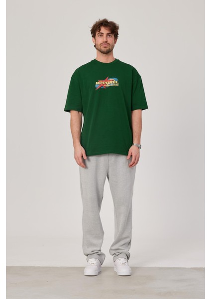 Apparel Baskılı Yeşil Tshirt