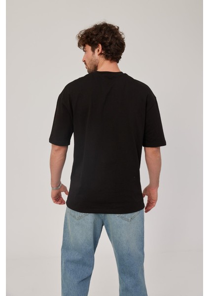 Siyah Oversize Basic Tshirt