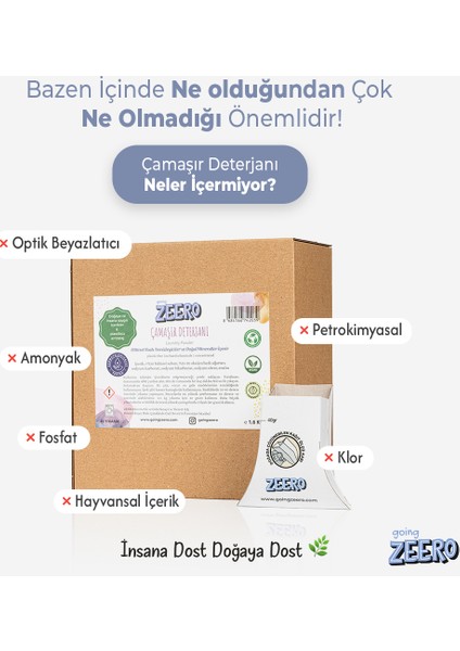 Going Zeero Çamaşır Makinesi Deterjanı - 2'li Ekonomik Paket - 80 Yıkama