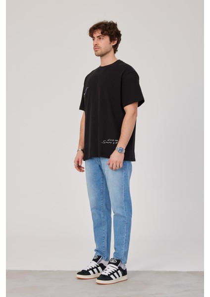 Malibu Baskılı Siyah Tshirt fırsatları