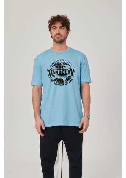 Vandelay Baskılı Mavi Tshirt fiyatları