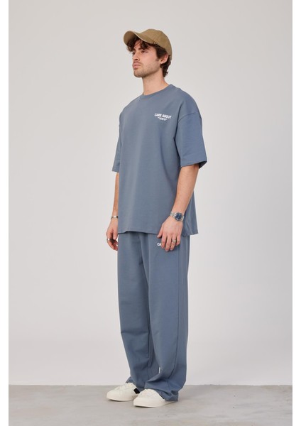 Care About Yazılı Pastel Mavi T-Shirt fiyatları