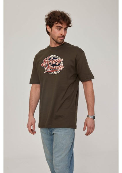 Johnny Verado Baskılı Haki Tshirt fiyatları