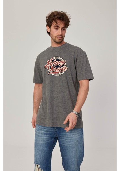 Johnny Verado Baskılı Gri Tshirt fiyatları