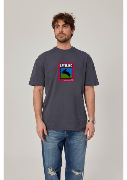 Grybrand Tavşan Baskılı Antrasit Tshirt fiyatları