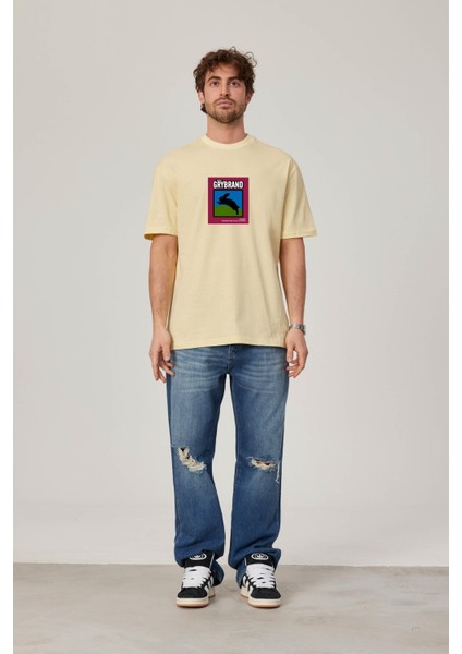 Grybrand Tavşan Baskılı Sarı Tshirt