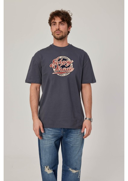 Johnny Verado Baskılı Antrasit Tshirt fiyatları