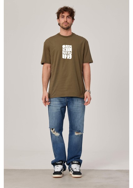 Same Ocean Yazılı Yeşil Tshirt