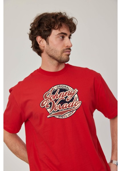 Johnny Verado Baskılı Kırmızı Tshirt fiyatları
