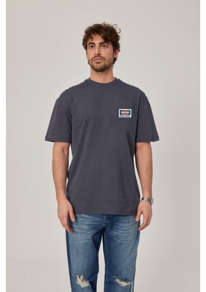 Brand Worldwide Baskılı Antrasit Tshirt fiyatları