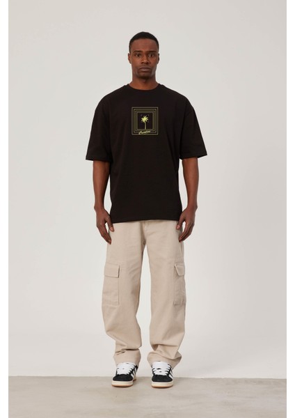 Creative Yazılı Siyah Tshirt