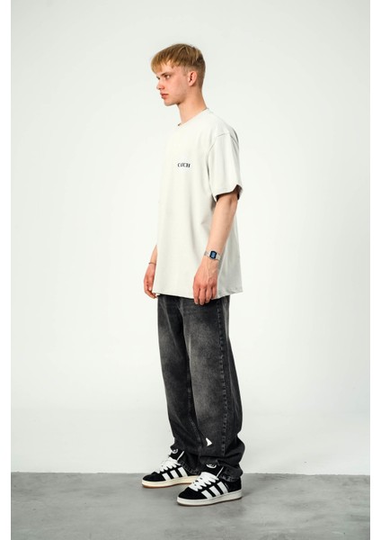 Iskelet Hedef Baskılı Gri Tshirt fırsatları