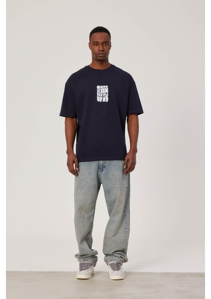 Same Ocean Yazılı Lacivert Tshirt