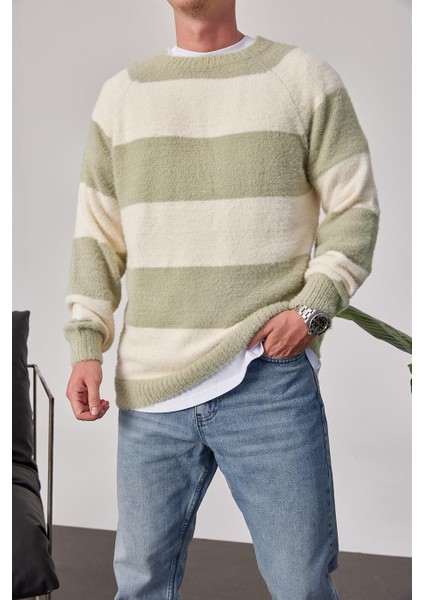 Yeşil Şeritli Yumuşak Dokulu Kazak fiyatları