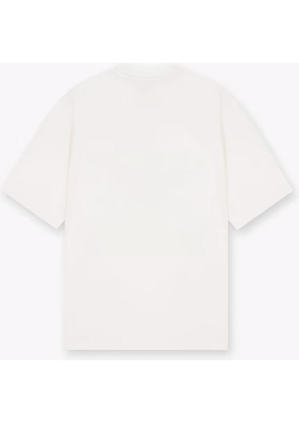 Utopia Figür Baskılı Beyaz Tshirt