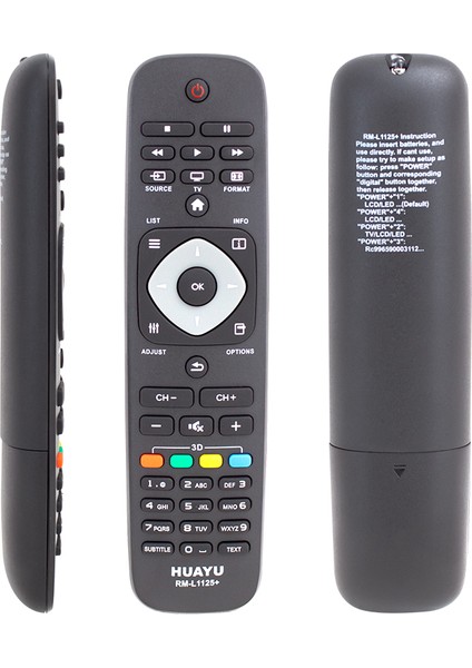 Weko Kl Phılıps RM-L1125+ 3D Tuşlu Phılıps LCD LED Tv Kumanda