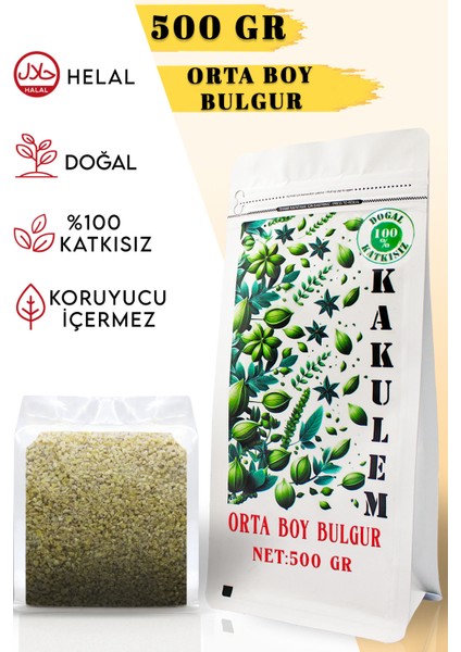 Sertifikalı Yerli Orta Boy Bulgur 500 gr