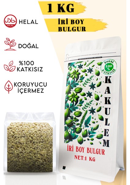 Sertifikalı Iri Boy Pilavlık Bulgur 1 kg