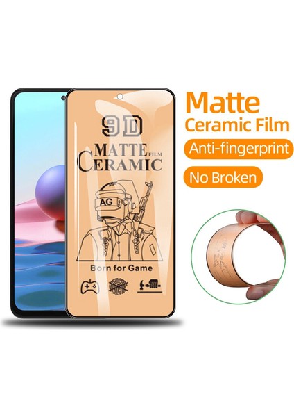 Xiaomi Redmi Note 13 Pro 5g Uyumlu Mat Seramik Esnek Ekran Koruyucu Kırılmaz Nano Cam Koruma