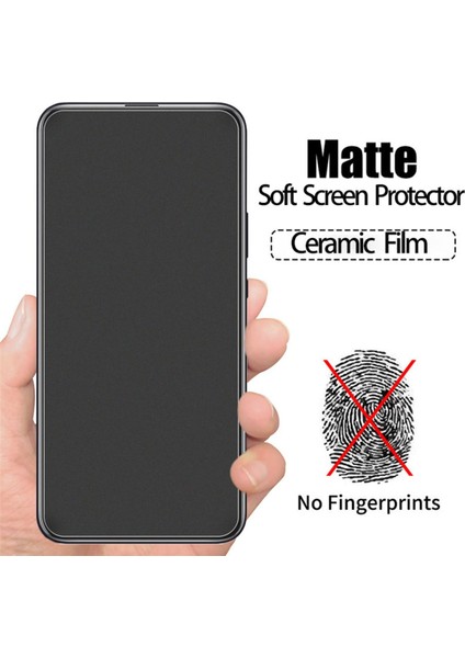 Xiaomi Redmi Note 13 Pro 5g Uyumlu Mat Seramik Esnek Ekran Koruyucu Kırılmaz Nano Cam Koruma
