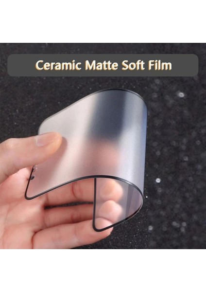 Xiaomi Redmi Note 13 Pro 5g Uyumlu Mat Seramik Esnek Ekran Koruyucu Kırılmaz Nano Cam Koruma