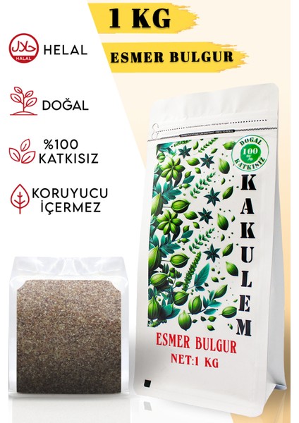 Sertifikalı Esmer Çiğ Köftelik Ince Bulgur 1 kg