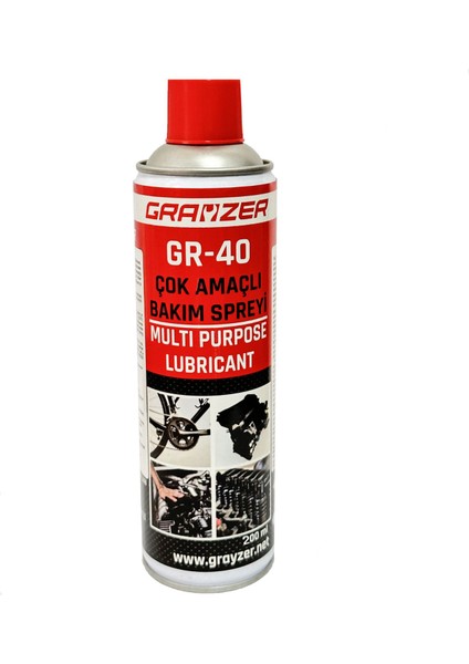 Gr-40 Çok Amaçlı Bakım Spreyi 200 ml (1 Koli 24 Adet)