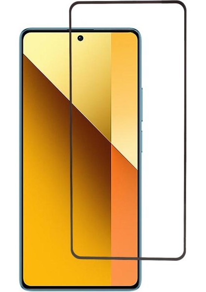 Xiaomi Redmi Note 13 4g Uyumlu Tam Kapatan Tamperli Cam Ekran Koruyucu Kırılmaz Cam