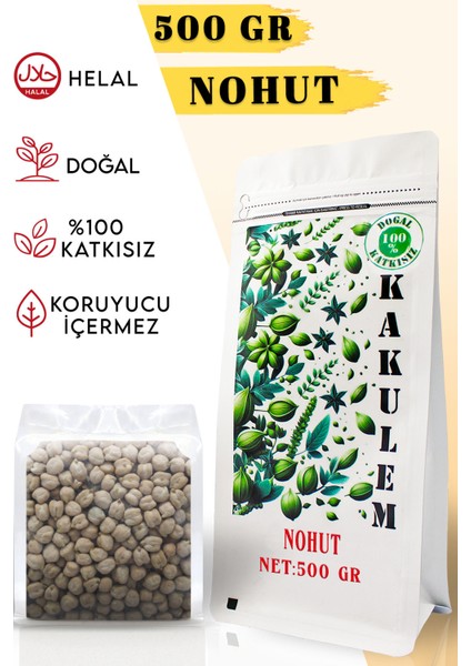 Sertifikalı Köy Yerli Beyaz Nohut 500 gr