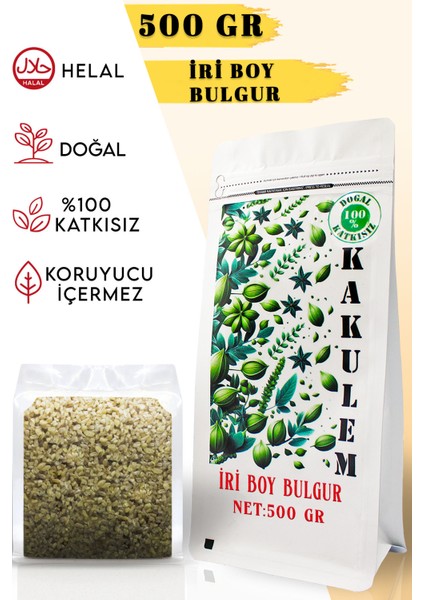 Sertifikalı Iri Boy Pilavlık Bulgur 500 gr