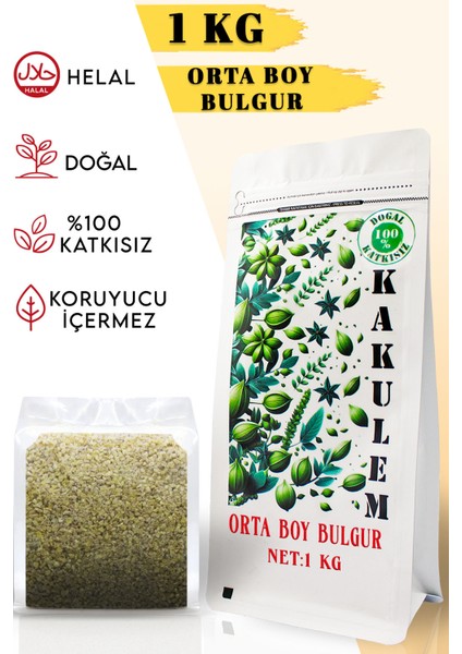 Sertifikalı Yerli Orta Boy Bulgur 1 kg