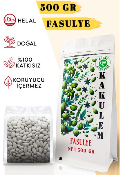 Sertifikalı Iri Boy Haşlamalık Yemeklik Kuru Fasulye 500 gr