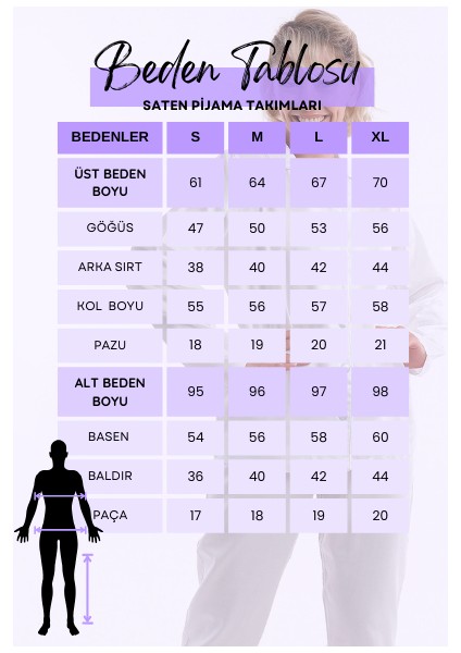 Saten Pijama Takımı Kadın Conford Dalisa indirimleri