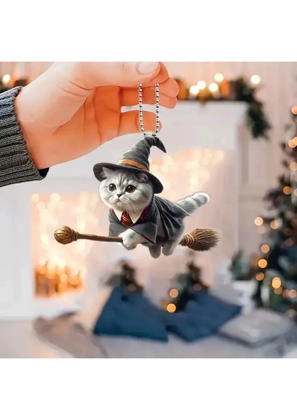 1pc Sihirli Kedi Rearview Yansıma Ornamentu Araba, Arka Paket Pendant, Ev Dedekorasyonu Için Uygun (Yurt Dışından) fırsatları