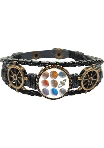 Astronocal Body Solar System Planet Lear Braided Ocean Bracelet Wristband (Yurt Dışından)