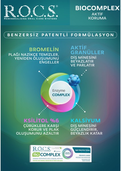 Bio Kompleks Tam Koruma Diş Macunu 94 gr