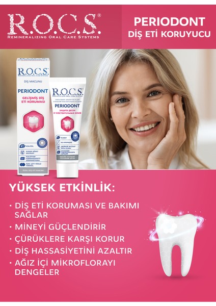 R.O.C.S. Periodont Dişeti Bakımına Özel Diş Macunu 94 gr