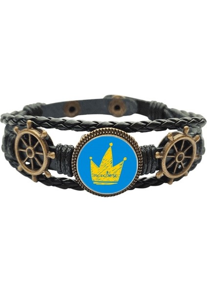 Doodle Scrawl Graffiti Marchese Headgear Skin Braided Ocean Bracelet Wristband (Yurt Dışından)