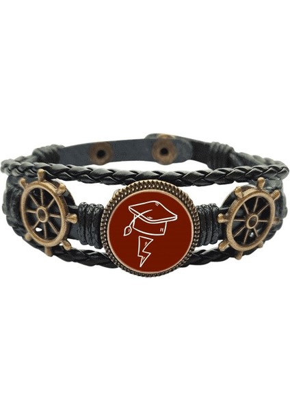 Doktor Hat Inspiration Art Deco Moda Deri Kaplı Okyanus Bracelet Wristband (Yurt Dışından)