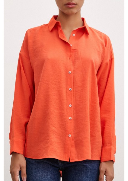 Basic Modal Gömlek Oranj fiyatları