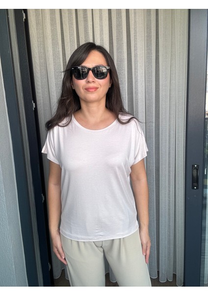 Modal Yuvarlak Yaka Kısa Kol Tişört modelleri