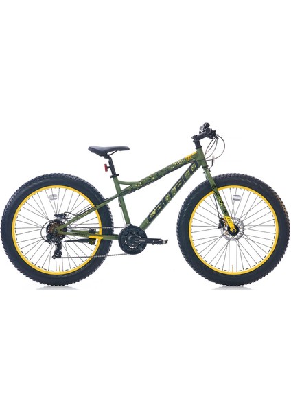26 Carraro Fat Bıke 432H 21-V Hd Mat Hakı Yesıl-Sarı R1
