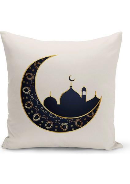 Ramazan Serisi Çift Tarafı Dijital Baskılı 4'lü Kırlent Kılıfı Seti (Ramadan Cushion Cover Set)