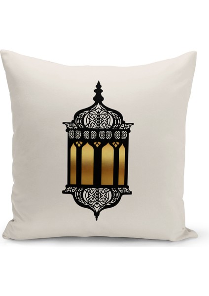 Ramazan Serisi Çift Tarafı Dijital Baskılı 4'lü Kırlent Kılıfı Seti (Ramadan Cushion Cover Set)