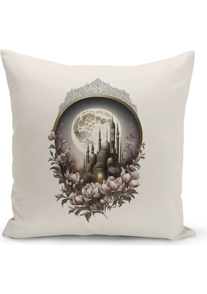 Ramazan Serisi Çift Tarafı Dijital Baskılı 4'lü Kırlent Kılıfı Seti (Ramadan Cushion Cover Set) modelleri