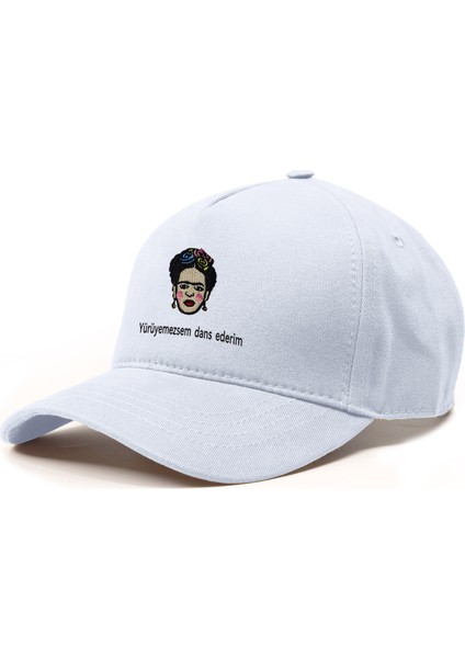 Frida Kahlo ''yürüyemezsem Dans Ederim'' Işlemeli Şapka