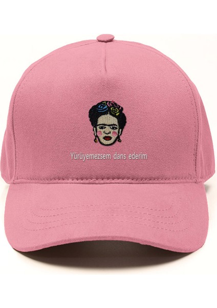 Frida Kahlo ''yürüyemezsem Dans Ederim'' Işlemeli Şapka