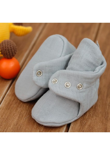 Müslin Bebek Patiği, Organik Pamuk, Yenidoğan Pandufu, Gri fiyatları
