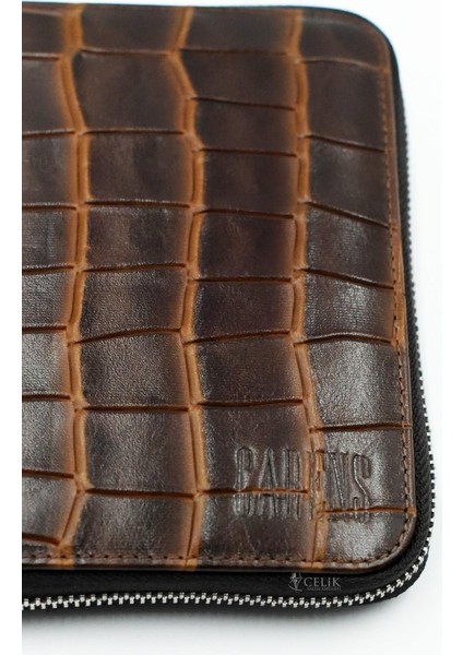 Crazy 6'lı Hakiki Deri Kalem Çantası Kroko K102 fiyatları